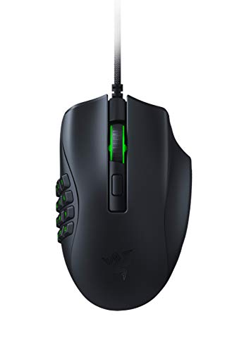 Razer Naga X - Ergonomic MMO Gaming Mouse with 16 Programmable Buttons (Optical Mouse Switches, 5G Optical Sensor, Chroma RGB, Speedflex Cable) Black