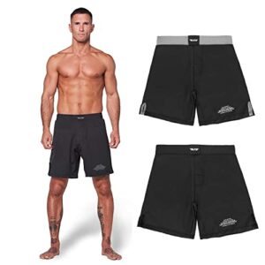 elite sports new item black jack series fight shorts,gray,medium