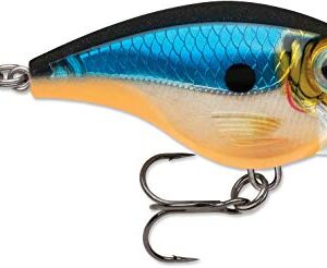 Rapala Balsa Xtreme Brat Hard Bait Lure, Freshwater, Size 06, 2" Length, 6' Depth, 3/8 oz, Blue Ghost, Package of 1 (BXB06BGH)