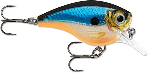 Rapala Balsa Xtreme Brat Hard Bait Lure, Freshwater, Size 06, 2" Length, 6' Depth, 3/8 oz, Blue Ghost, Package of 1 (BXB06BGH)