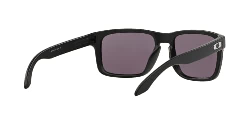 Oakley Holbrook Sunglasses, Matte Black Frame/Warm Grey Lens, One Size