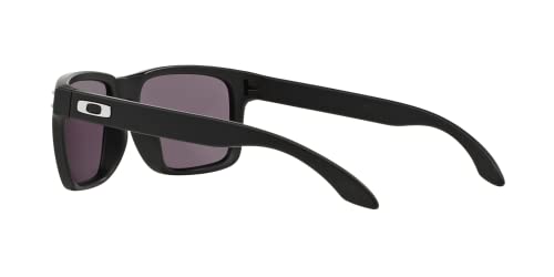 Oakley Holbrook Sunglasses, Matte Black Frame/Warm Grey Lens, One Size