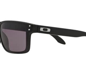 Oakley Holbrook Sunglasses, Matte Black Frame/Warm Grey Lens, One Size