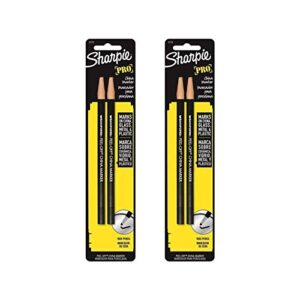 sharpie 2173pp peel-off china markers, 4 black markers