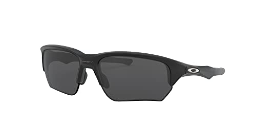 Oakley Men's OO9363 Flak Beta Rectangular Sunglasses, Matte Black/Grey, 64 mm