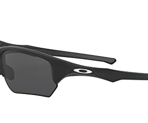 Oakley Men's OO9363 Flak Beta Rectangular Sunglasses, Matte Black/Grey, 64 mm