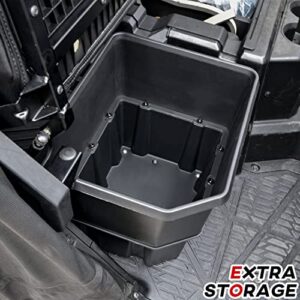 SAUTVS Under Seat Storage Box for Polaris Ranger XP 1000 18-23, Poly Underseat Combined Storage Bin for Polaris Ranger XP 1000 / Crew XP 1000 Diesel EPS Accessories 2018-2023, Replace #2882910