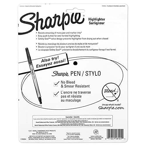 Sharpie Smear Guard Retractable Highlighters