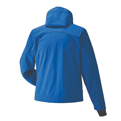 Polaris Men’s Softshell Jacket - Blue/Orange - Size Medium