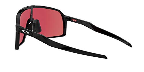 Oakley Men's OO9406 Sutro Rectangular Sunglasses, Polished Black/Prizm Snow Jade Iridium, 37 mm