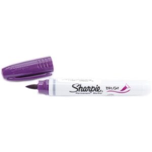 sharpie brush tip mparker, open stock, purple (1810707)