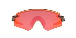 oakley men’s oo9471 encoder rectangular sunglasses, matte red colorshift/prizm trail torch, 36 mm
