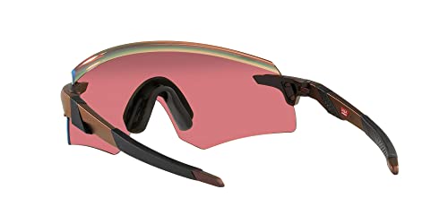 Oakley Men's OO9471 Encoder Rectangular Sunglasses, Matte Red Colorshift/Prizm Trail Torch, 36 mm