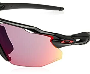 Oakley Men's OO9442 Radar EV Advancer Rectangular Sunglasses, Polished Black/Prizm Road, 38 mm