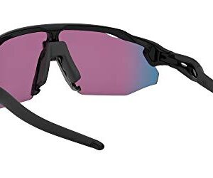 Oakley Men's OO9442 Radar EV Advancer Rectangular Sunglasses, Polished Black/Prizm Road, 38 mm