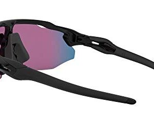 Oakley Men's OO9442 Radar EV Advancer Rectangular Sunglasses, Polished Black/Prizm Road, 38 mm