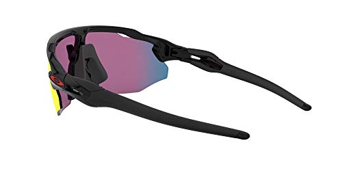 Oakley Men's OO9442 Radar EV Advancer Rectangular Sunglasses, Polished Black/Prizm Road, 38 mm