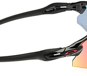 Oakley Men's OO9442 Radar EV Advancer Rectangular Sunglasses, Polished Black/Prizm Road, 38 mm