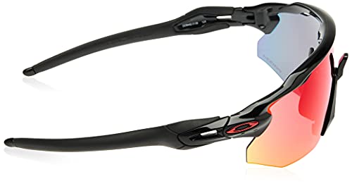 Oakley Men's OO9442 Radar EV Advancer Rectangular Sunglasses, Polished Black/Prizm Road, 38 mm