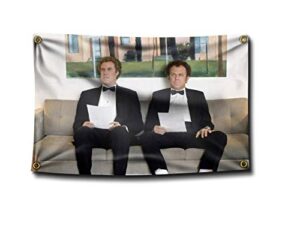 banger – step brothers the interview – will ferrell motivational inspirational office gym dorm wall decor design on a 3x5 feet flag with 4 grommets for easy hanging. authentic banger flag