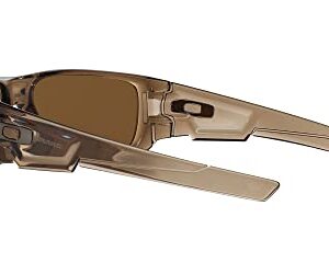 Oakley Men's OO9239 Crankshaft Rectangular Sunglasses, Brown Smoke/Brown Tungsten Iridium Polarized, 60 mm