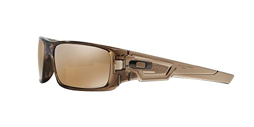 Oakley Men's OO9239 Crankshaft Rectangular Sunglasses, Brown Smoke/Brown Tungsten Iridium Polarized, 60 mm