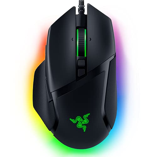 Razer Basilisk V3 Customizable Ergonomic : Fastest Gaming Mouse Switch Chroma RGB Lighting 26K DPI Optical Sensor - 11 Programmable Buttons HyperScroll Tilt Wheel Classic Black (Renewed)