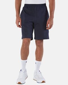 champion 8180 9″ inseam cotton jersey shorts with pockets navy xl