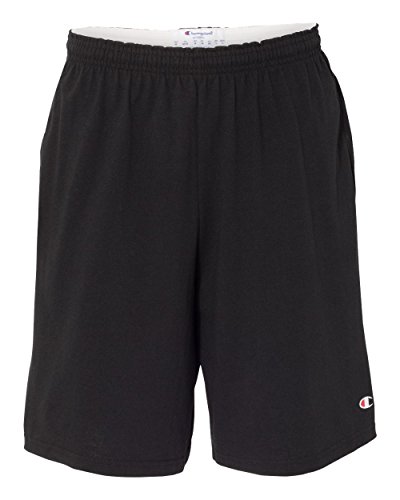 Champion 8180 9" Inseam Cotton Jersey Shorts With Pockets Navy XL