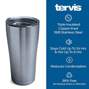 Tervis NCAA Kent State Golden Flashes Tradition Stainless Steel Insulated Tumbler with Lid, 20 oz, Silver