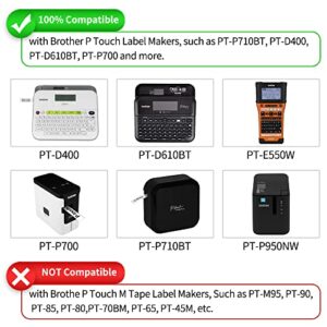 Buyalot Compatile Label Tape Replacement for Brother P Touch TZe251 24mm 0.94 Laminated TZe251 TZe TZ 1 Inch Tape for Brother Ptouch PTD600 PTE500 PTP700 PTP710BT PT2730 P750W Label Maker