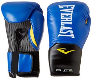 everlast elite pro style training gloves, blue, 14 oz