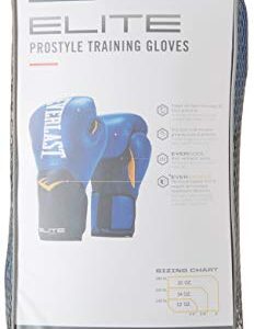 Everlast Elite Pro Style Training Gloves, Blue, 14 oz