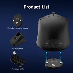 MOSHOU Mouse Wireless Charger Station Compatible with Logitech G Pro X Superlight G903h G703h G502 Lightspeed Razer DeathAdder V2 Naga Viper Basilisk Ultimate Gaming Mice Mouse Dock Station