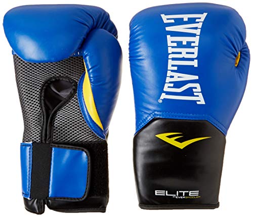 Everlast Elite Pro Style Training Gloves, Blue, 12 oz