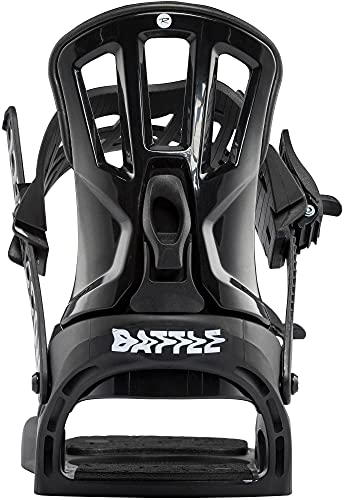 Rossignol Battle Snowboard Bindings Mens Sz M/L (9-11.5) Black/White