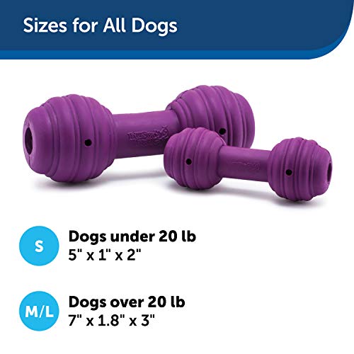 PetSafe Busy Buddy Chuckle Sound Dog Chew Toy - Treat Dispenser, BB-CHK, Purple,Medium/Large