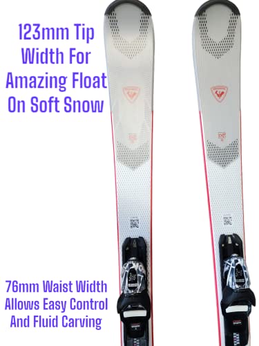 Rossignol Experience 76 Snow Skis with Bindings - Mens/Womens Downhill All Mountain Ski Package Includes Skis, Look Express Bindings, and Switchbak Goggles. (152cm)