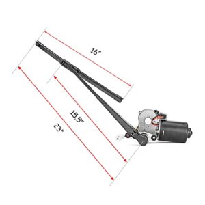 WSays 12V Electric Windshield Wiper Washer Pump Kit Compatible with Polaris RZR Ranger Can-Am Defender Marverick Commander Honda Pioneer Talon Kawasaki Mule Teryx