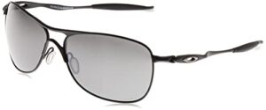 oakley men’s oo4060 crosshair metal aviator sunglasses, matte black/prizm black, 61 mm
