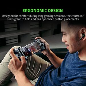 Razer Kishi Mobile Controller for iPhone iOS: Works with iPhone X, 11, 12, 13, and 13 Max - Includes 1 Month Xbox Game Pass Ultimate, xCloud, Stadia, Luna - Lightning Port Passthrough - MFi Certified