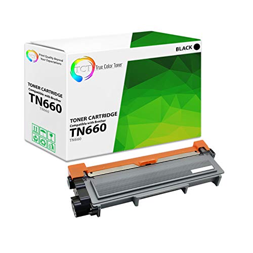 True Color Toner TN660 TN-660 2-Pack Premium Compatible Toner Cartridge Replacement for Brother HL-L2340dw L2300d L2360dw L2380dw, MFC-L2700dw L2740dw, DCP-L2520dw L2540dw Printers (2,600 Pages)