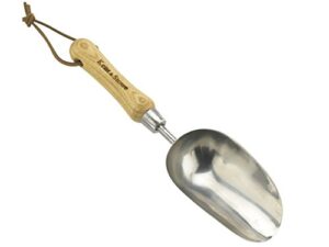 bosmere r456ks kent & stowe classic stainless steel hand scoop, silver