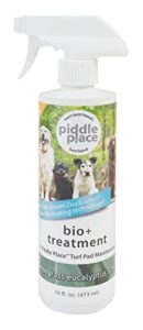 petsafe piddle place bio+ enzyme turf treatment – pet odor eliminator, dog deodorizing spray and puppy training spray – lemongrass and eucalyptus scent – 100% natural with no chemicals or alcohol