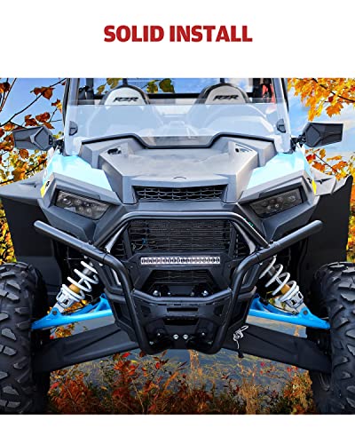 A & UTV PRO Front Low Profile Bumper for 2019-2023 Polaris RZR 1000 XP/XP 4/ XP Turbo/Trail, Heavy Duty Steel Tube Desert Brush Guard UV Resistant Protector Accessories, Replace OEM # 2884019-458