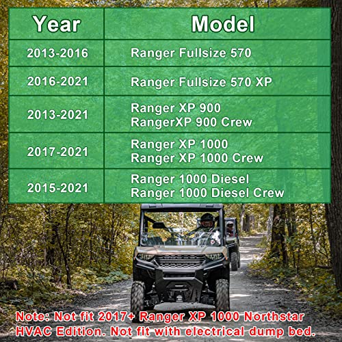 UTV Ranger Lift Kit - StarknightMT 3" Ranger Front & Rear Bracket Lift Kit Compatible with Polaris Ranger 570 Fullsize/XP 570/XP 900/ XP 1000/1000 Diesel 2013-2022