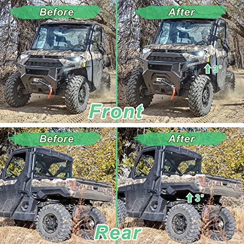 UTV Ranger Lift Kit - StarknightMT 3" Ranger Front & Rear Bracket Lift Kit Compatible with Polaris Ranger 570 Fullsize/XP 570/XP 900/ XP 1000/1000 Diesel 2013-2022