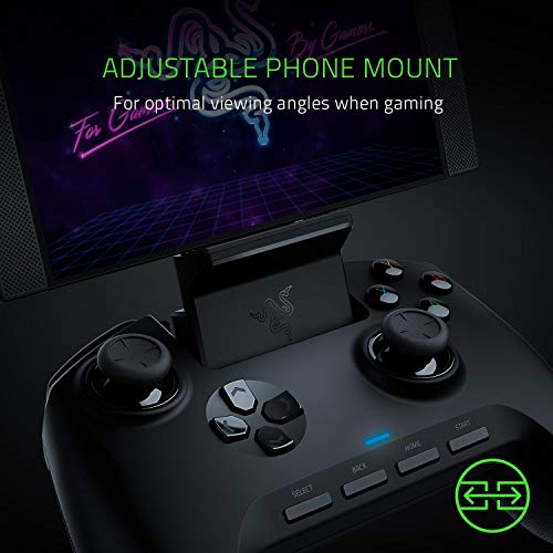 Razer Raiju Mobile: Ergonomic Multi-Function Button Layout - Hair Trigger Mode - Adjustable Phone Mount - Mobile Gaming Controller for Android