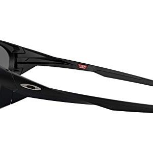 Oakley Men's OO9438 Eyejacket Redux Rectangular Sunglasses, Matte Black/Prizm Black, 58 mm