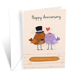 prime greetings anniversary card for brother and sister in law